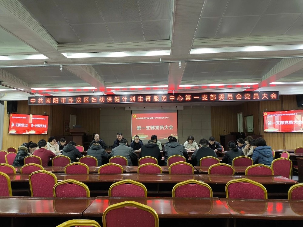 臥龍區(qū)婦幼保健計劃生育服務中心2025 年第一黨支部全體黨員大會順利召開